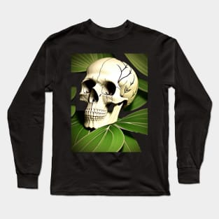 skull with plant Long Sleeve T-Shirt